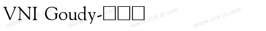 VNI Goudy字体转换